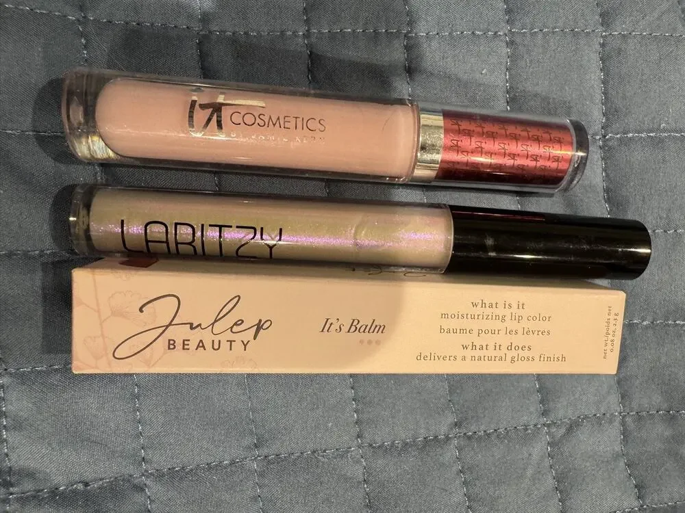 New Lip Balm Gloss Lot of Julep it Cosmetics Laritzy Pinks & Shimmer
